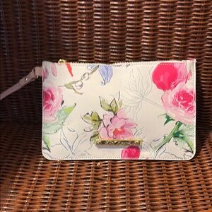 Betsy johnson floral wristlet nwot
